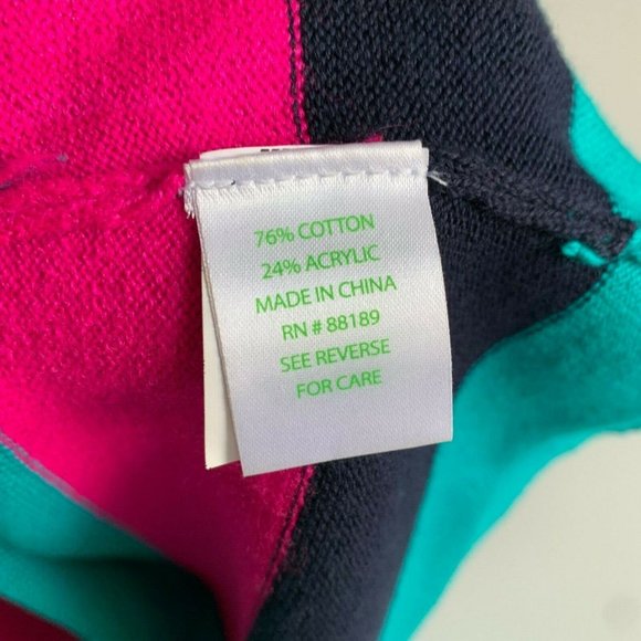 Lilly Pulitzer Isabella Sweater Dress Colorblock Mod Short Sleeve Size XS - Picture 4 of 5